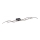 Leuchten Direkt 15167-18-LED fastsatt Ljuskrona  WAWE 2xLED/12,5W/230V+1xLED/17W svart 