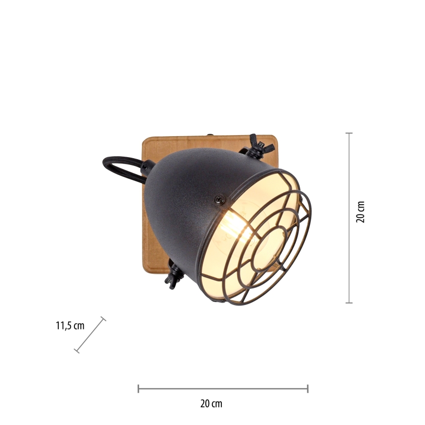 Leuchten Direkt 15171-18 - Väggspotlight BEETLE 1xE14/10W/230V tall