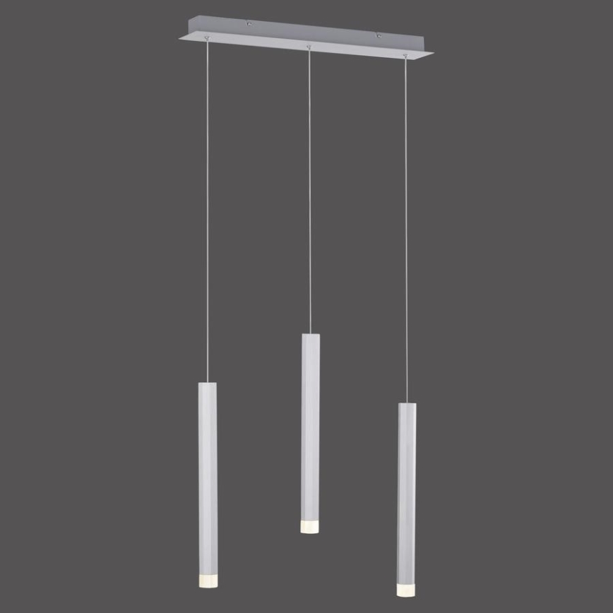 Leuchten Direkt 15203-95 - LED Ljuskrona med upphängningsrem  BRUNO 3xLED/4,8W/230V vit 