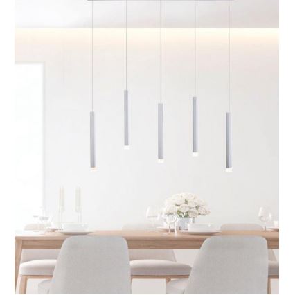 Leuchten Direkt 15205-95 - LED Ljuskrona med upphängningsrem  BRUNO 5xLED/4,8W/230V