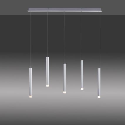 Leuchten Direkt 15205-95 - LED Ljuskrona med upphängningsrem  BRUNO 5xLED/4,8W/230V