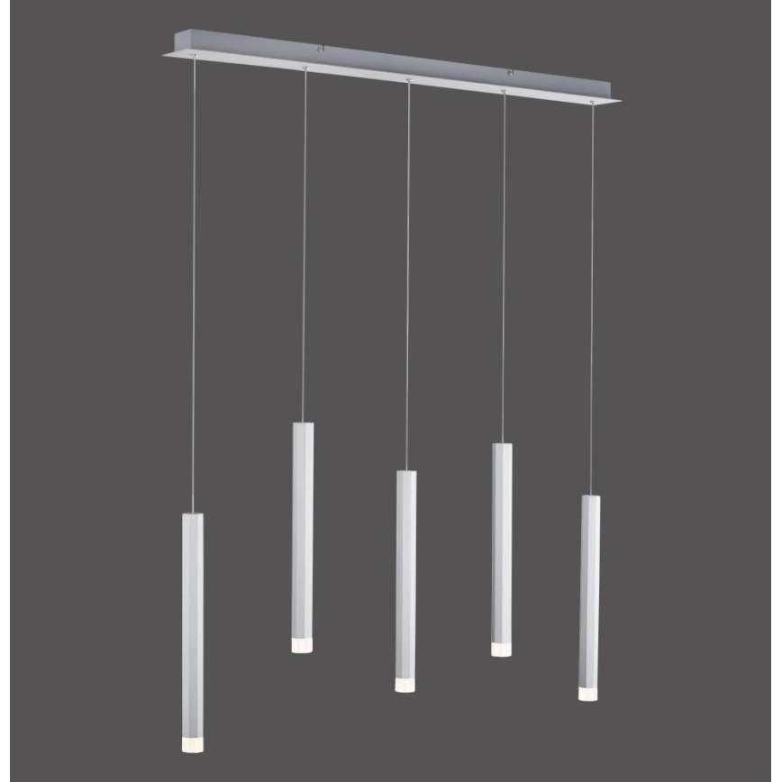 Leuchten Direkt 15205-95 - LED Ljuskrona med upphängningsrem  BRUNO 5xLED/4,8W/230V