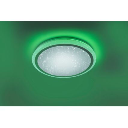 Leuchten Direkt 15220-16 - LEDRGB ljusreglerad taklampa  LUISA LED/28W/230V + fjärrkontroll 