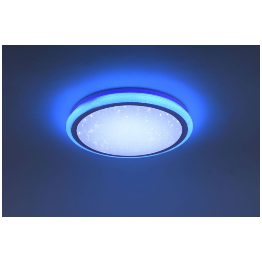 Leuchten Direkt 15220-16 - LEDRGB ljusreglerad taklampa  LUISA LED/28W/230V + fjärrkontroll 