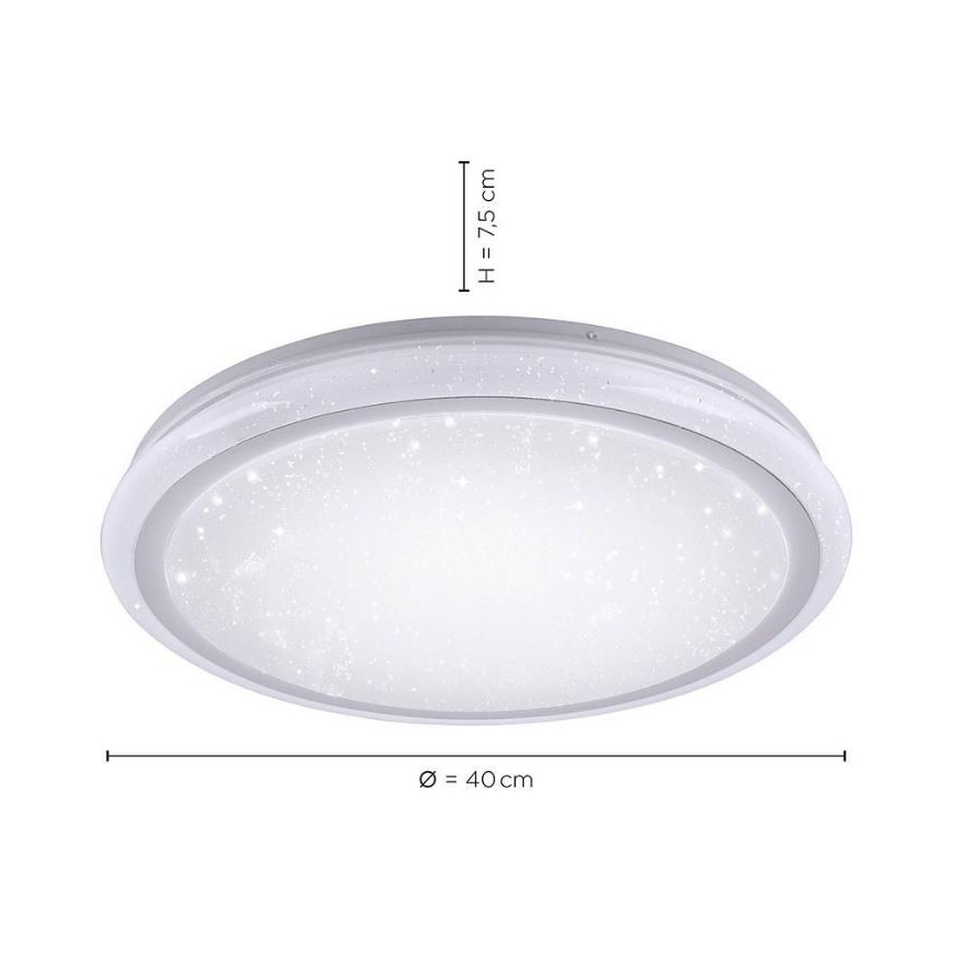 Leuchten Direkt 15220-16 - LEDRGB ljusreglerad taklampa  LUISA LED/28W/230V + fjärrkontroll 