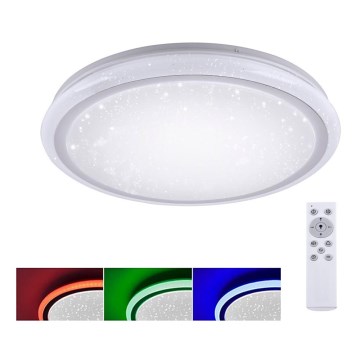 Leuchten Direkt 15220-16 - LEDRGB ljusreglerad taklampa  LUISA LED/28W/230V + fjärrkontroll 