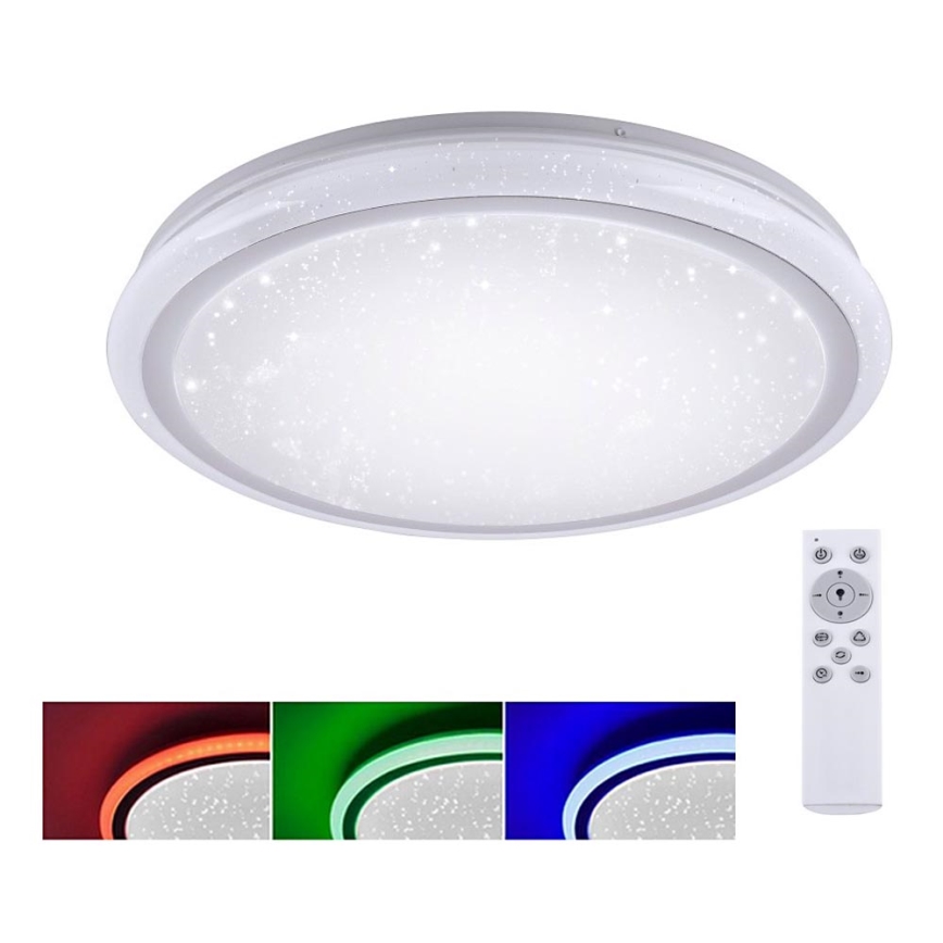Leuchten Direkt 15220-16 - LEDRGB ljusreglerad taklampa  LUISA LED/28W/230V + fjärrkontroll 