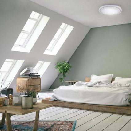 Leuchten Direkt 15230-16 - LEDRGB ljusreglerad taklampa  LUISA LED/42W/230V 3000-6400K + fjärrkontroll 