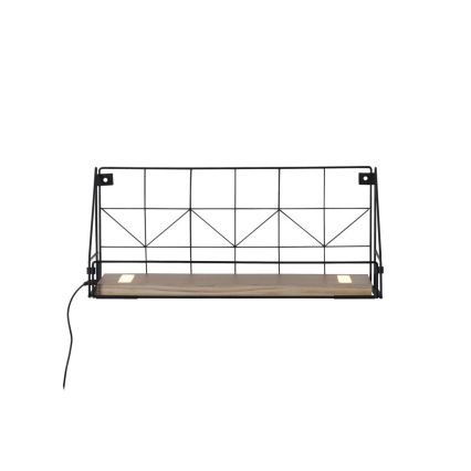 Leuchten Direkt 15277-18 - Shelf med LED-belysning BOARD 2xLED/1,75W/230V 45 cm eukalyptus