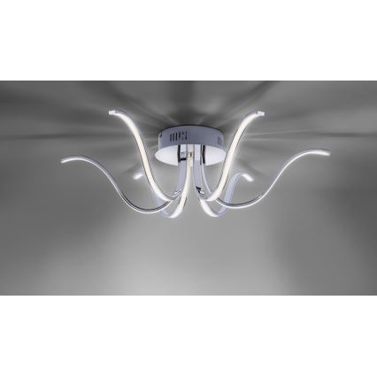 Leuchten Direkt 15342-17 - LED fäst ljuskrona VALERIE 6xLED/4,5W/230V