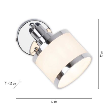 Leuchten Direkt 15371-17 - Väggspotlight ACCOR 1xE14/25W/230V