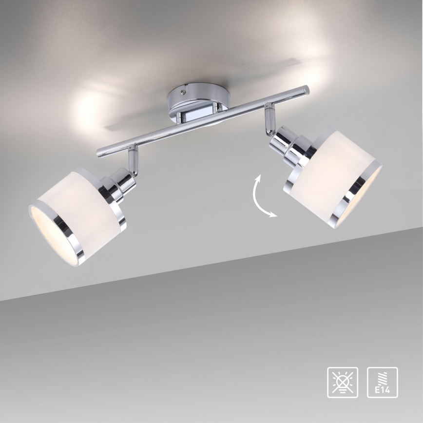 Leuchten Direkt 15372-17 - Spotlight ACCOR 2xE14/25W/230V
