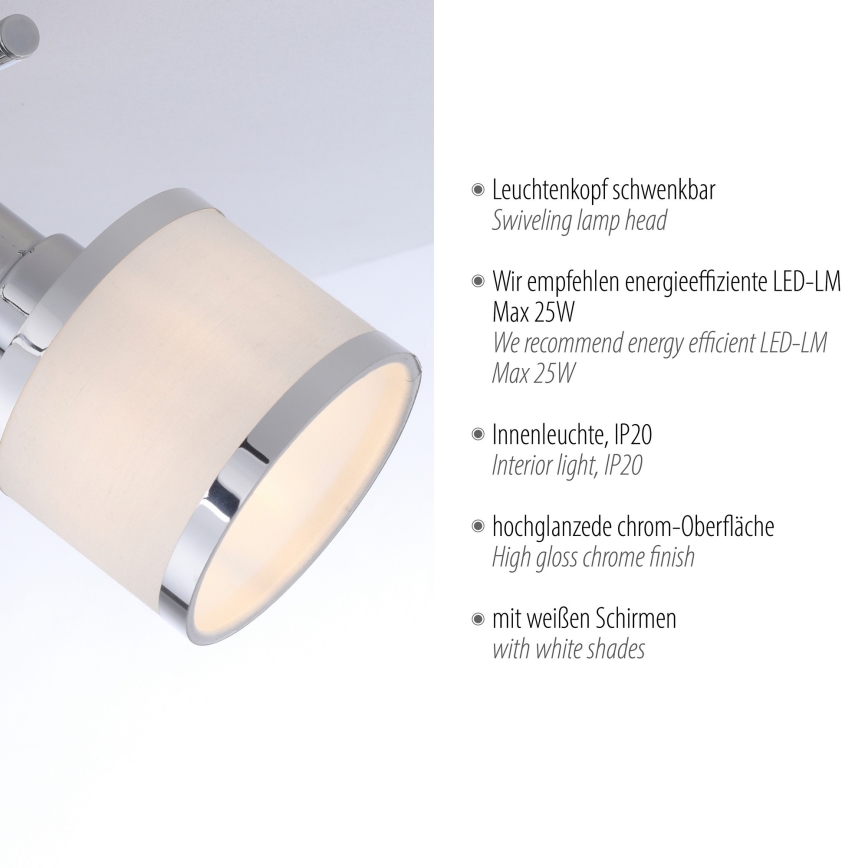 Leuchten Direkt 15372-17 - Spotlight ACCOR 2xE14/25W/230V