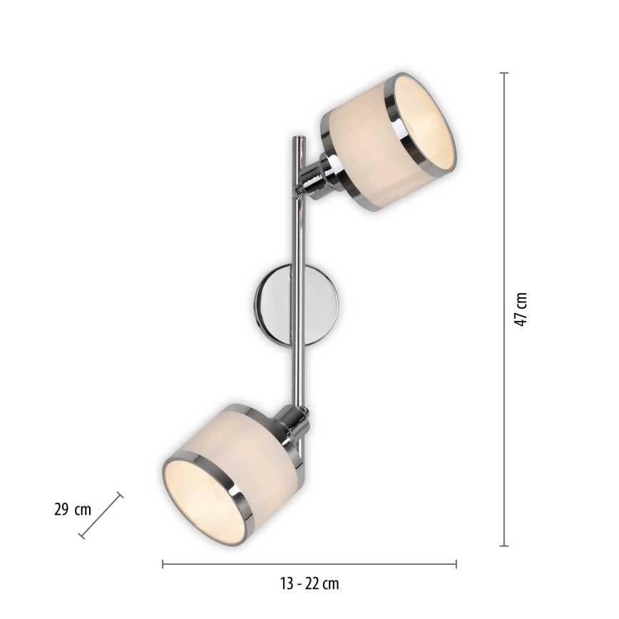 Leuchten Direkt 15372-17 - Spotlight ACCOR 2xE14/25W/230V