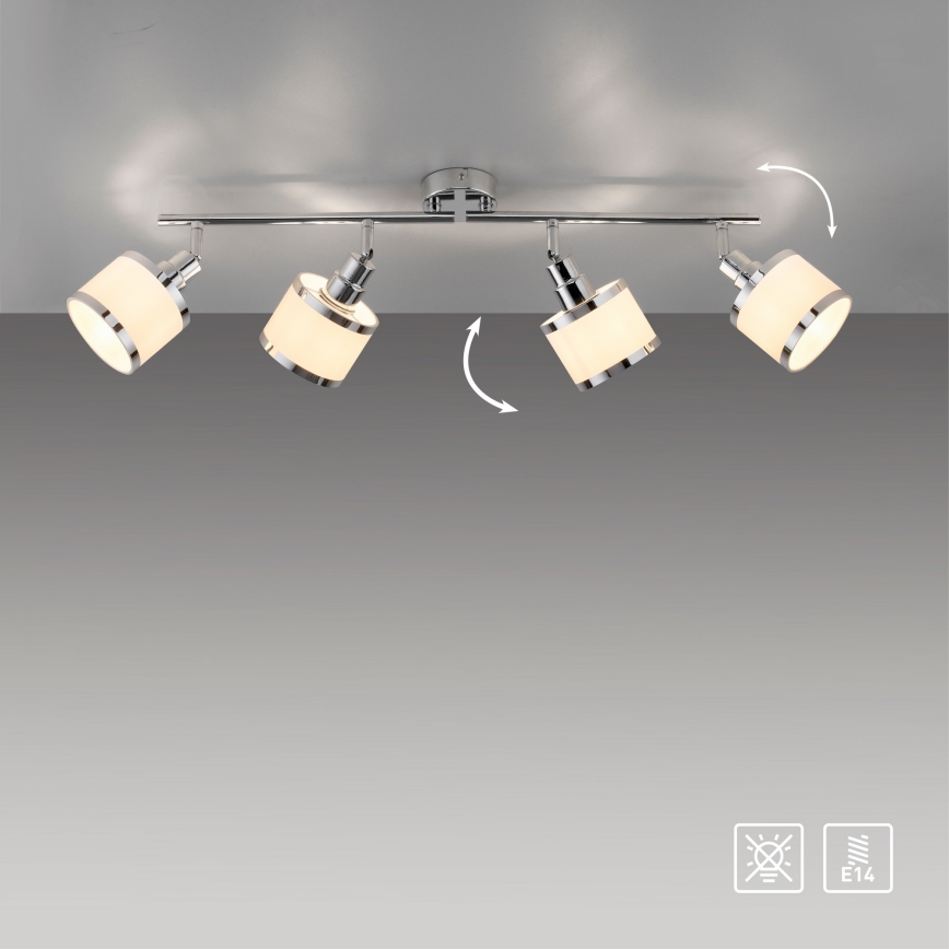 Leuchten Direkt 15374-17 - Spotlight ACCOR 4xE14/25W/230V