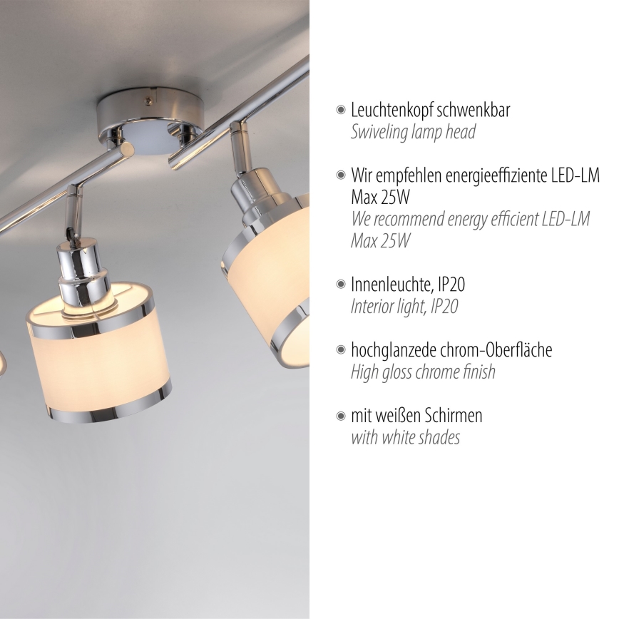 Leuchten Direkt 15374-17 - Spotlight ACCOR 4xE14/25W/230V