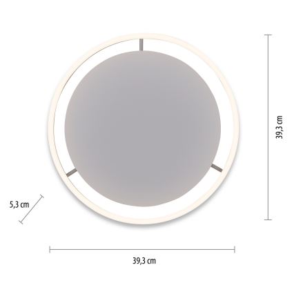Leuchten Direkt 15391-95 - LED Dimbar taklampa RITUS LED/20W/230V matt krom