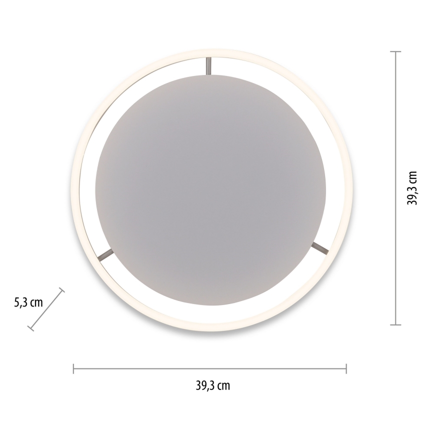 Leuchten Direkt 15391-95 - LED Dimbar taklampa RITUS LED/20W/230V matt krom