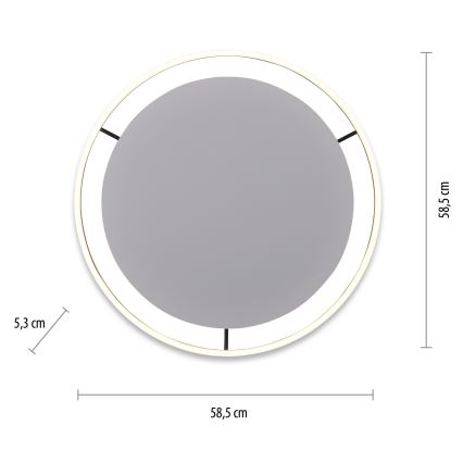Leuchten Direkt 15392-13 - LED Dimmable ceiling belysning RITUS LED/30W/230V svart