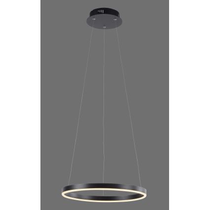 Leuchten Direkt 15393-13 - LED Dimmable ljuskrona on a string RITUS LED/20W/230V svart