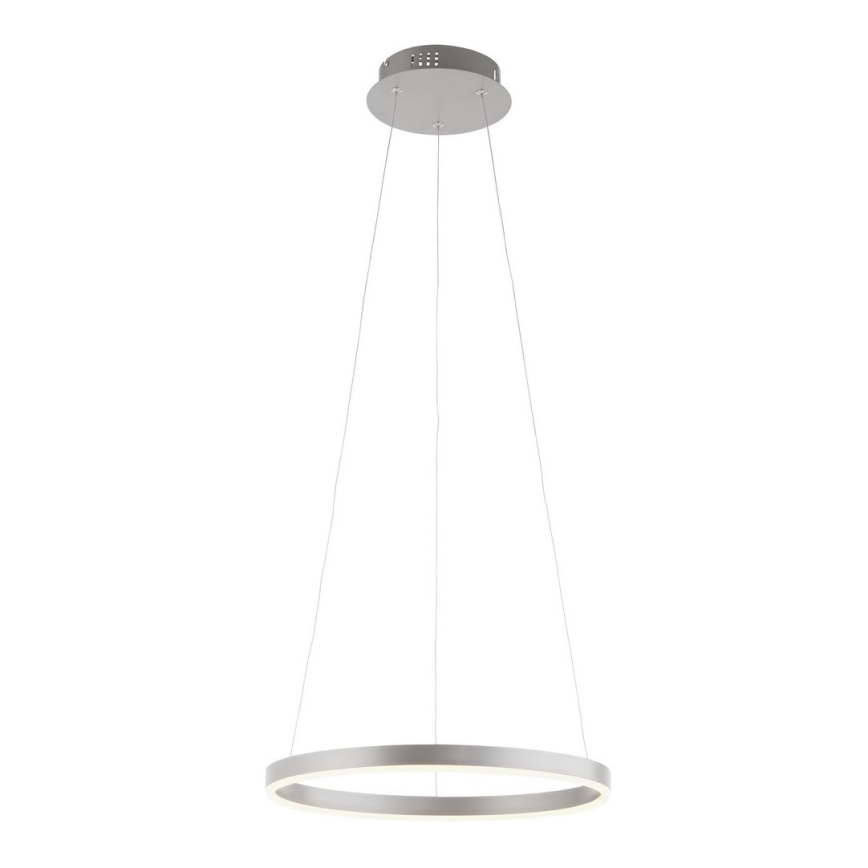 Leuchten Direkt 15393-95 - LED ljusreglerad ljuskrona på textilsladd RITUS LED/20W/230V matt krom