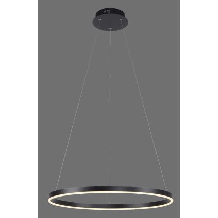 Leuchten Direkt 15394-13 - LED Dimmable ljuskrona on a string RITUS LED/30W/230V svart