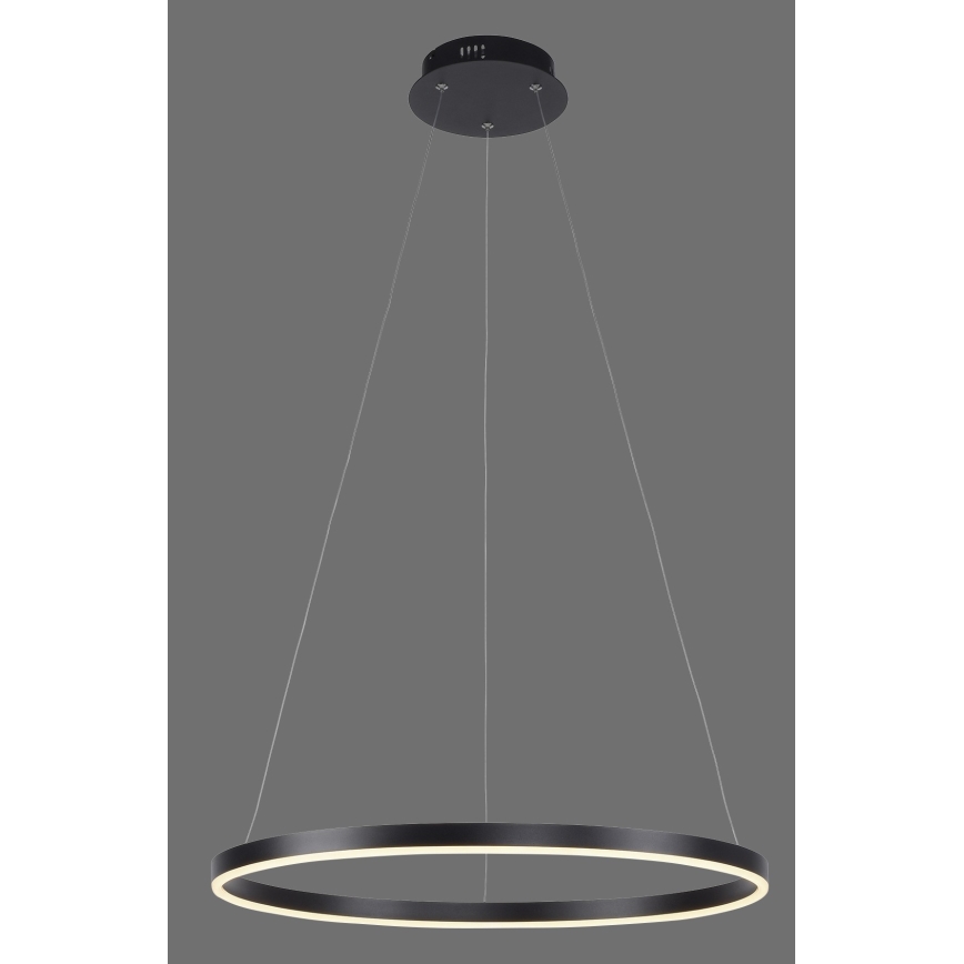 Leuchten Direkt 15394-13 - LED Dimmable ljuskrona on a string RITUS LED/30W/230V svart