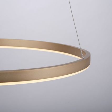 Leuchten Direkt 15394-60 - LED ljusreglerad ljuskrona på snöre RITUS LED/30W/230V mässing
