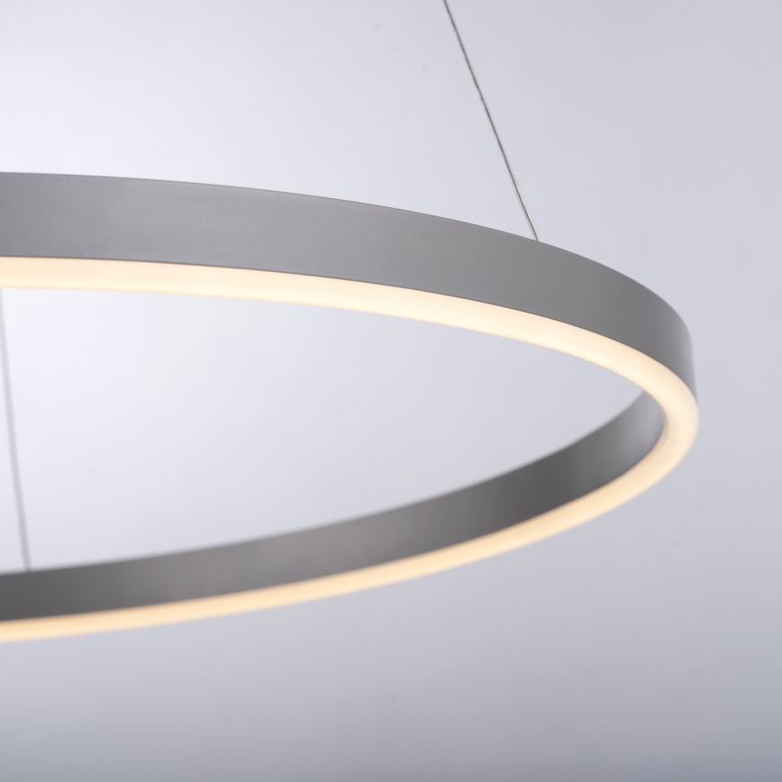 Leuchten Direkt 15394-95 - LED ljusreglerad ljuskrona på textilsladd RITUS LED/30W/230V matt krom