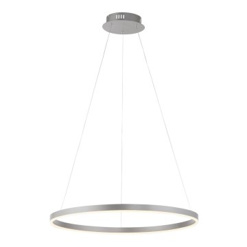Leuchten Direkt 15394-95 - LED ljusreglerad ljuskrona på textilsladd RITUS LED/30W/230V matt krom