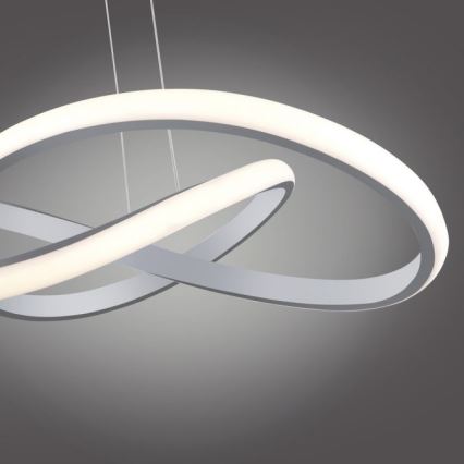 Leuchten Direkt 15402-95 - LED ljusreglerad Ljuskrona med upphängningsrem  MARIA LED/25W/230V matt krom