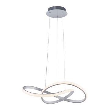 Leuchten Direkt 15402-95 - LED ljusreglerad Ljuskrona med upphängningsrem  MARIA LED/25W/230V matt krom