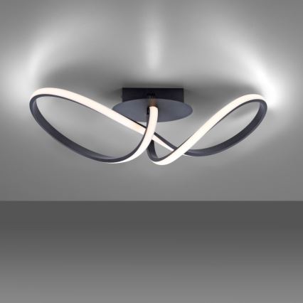 Leuchten Direkt 15403-18 - LED ljusreglerad fastsatt Ljuskrona  MARIA LED/16W/230V svart