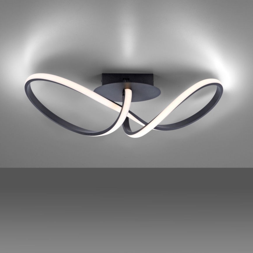 Leuchten Direkt 15403-18 - LED ljusreglerad fastsatt Ljuskrona  MARIA LED/16W/230V svart