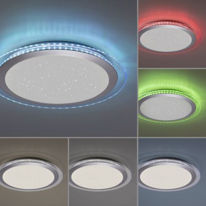 Leuchten Direkt 15411-21- LED RGB dimbar taklampa CYBA LED/26W/230V
