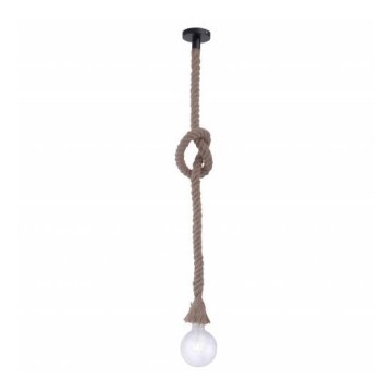 Leuchten Direkt 15481-18 - Ljuskrona med snöre ROPE 1xE27/60W/230V