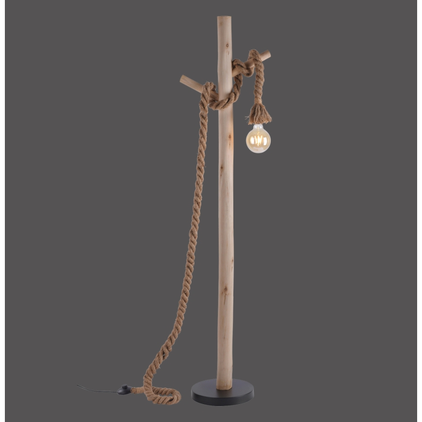 Leuchten Direkt 15484-18 - Golvlampa ROPE 1xE27/15W/230V