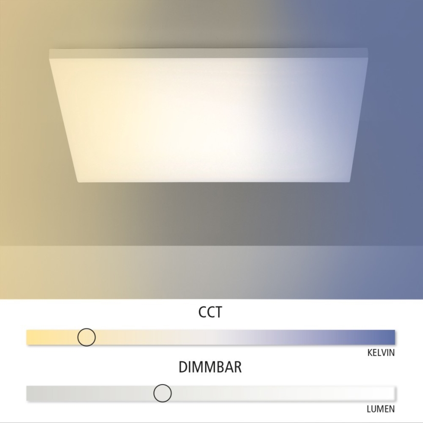 Leuchten Direkt 15552-16 - LED ljusreglerad taklampa  CANVAS LED/40W/230V 2700-5000K + fjärrkontroll 