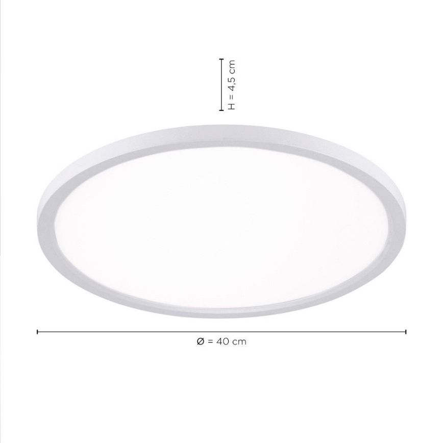 Leuchten Direkt 15571-16 - LED ljusreglerad taklampa  FLAT LED/23,5W/230V 2700-5000K + fjärrkontroll 