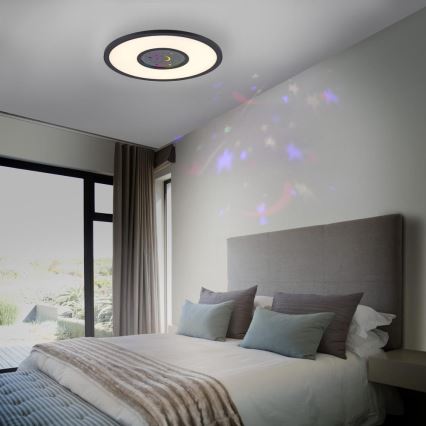 Leuchten Direkt 15572-18 - LED RGBW Ljusreglerad taklampa ASTRO LED/17,5W/230V 2700-5000K + fjärrkontroll