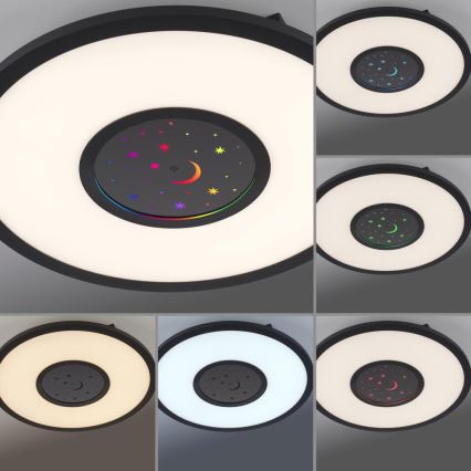Leuchten Direkt 15572-18 - LED RGBW Ljusreglerad taklampa ASTRO LED/17,5W/230V 2700-5000K + fjärrkontroll
