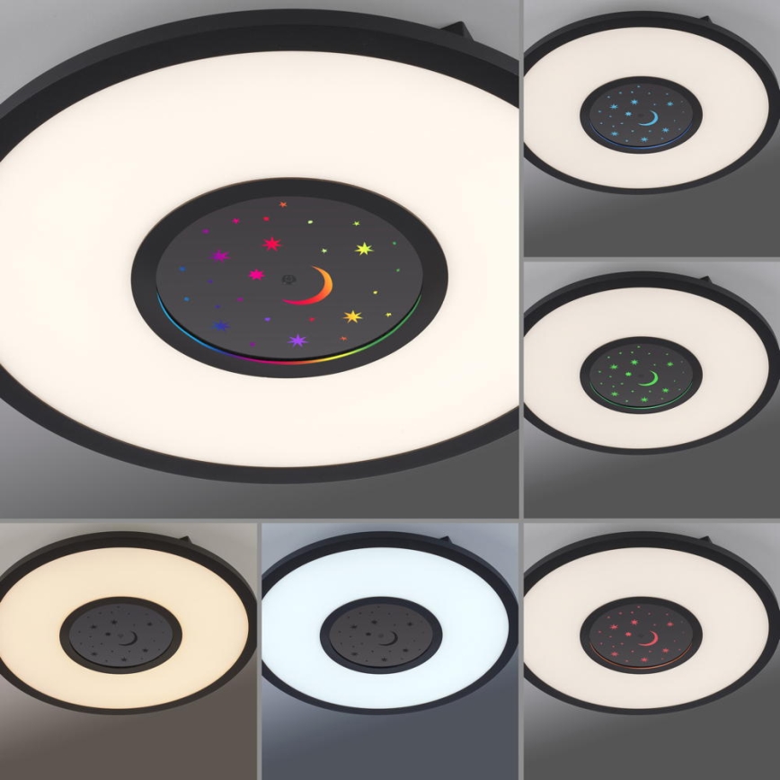 Leuchten Direkt 15572-18 - LED RGBW Ljusreglerad taklampa ASTRO LED/17,5W/230V 2700-5000K + fjärrkontroll