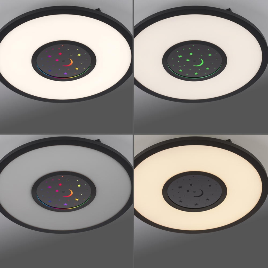 Leuchten Direkt 15572-18 - LED RGBW Ljusreglerad taklampa ASTRO LED/17,5W/230V 2700-5000K + fjärrkontroll