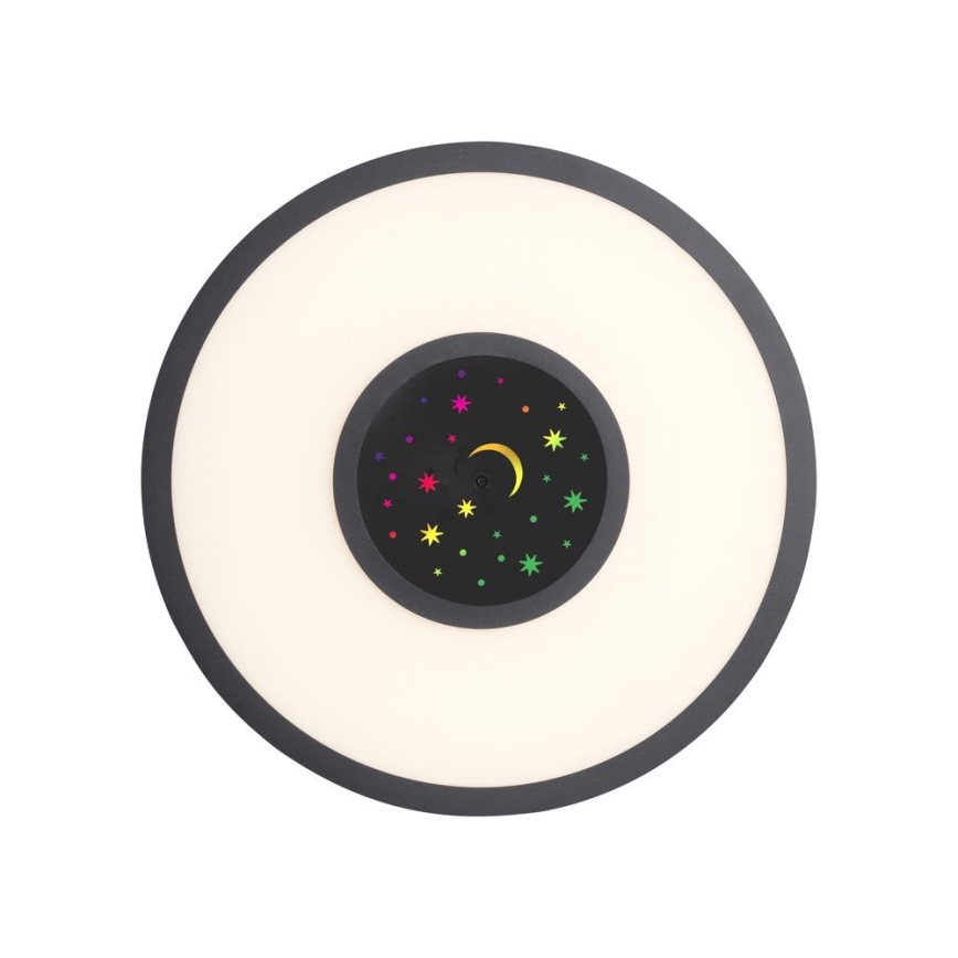 Leuchten Direkt 15572-18 - LED RGBW Ljusreglerad taklampa ASTRO LED/17,5W/230V 2700-5000K + fjärrkontroll