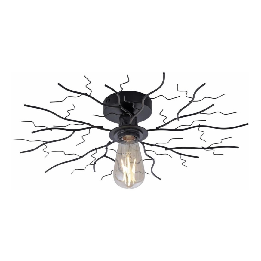 Leuchten Direkt 15638-18 - Fäst ljuskrona LIMB 1xE27/40W/230V svart