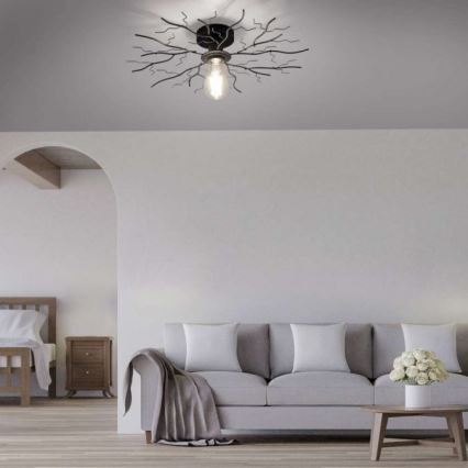 Leuchten Direkt 15638-18 - Fäst ljuskrona LIMB 1xE27/40W/230V svart