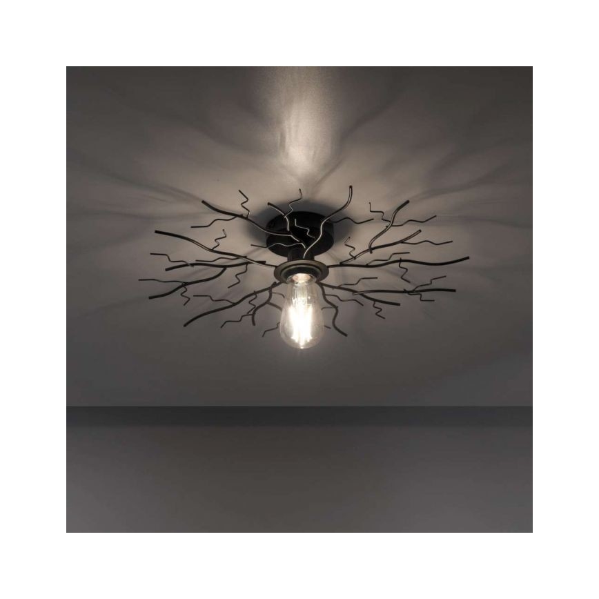 Leuchten Direkt 15638-18 - Fäst ljuskrona LIMB 1xE27/40W/230V svart
