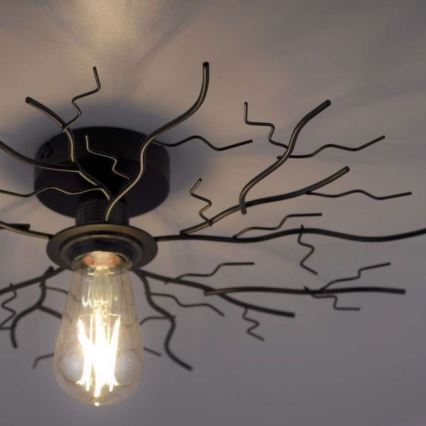 Leuchten Direkt 15638-18 - Fäst ljuskrona LIMB 1xE27/40W/230V svart