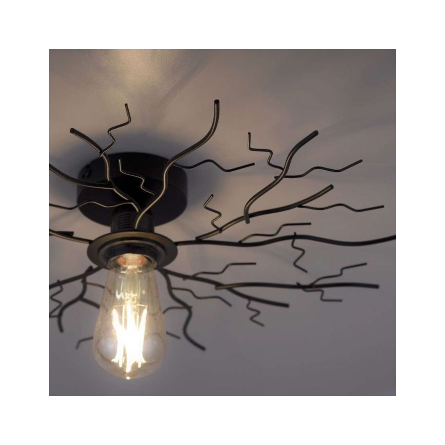 Leuchten Direkt 15638-18 - Fäst ljuskrona LIMB 1xE27/40W/230V svart
