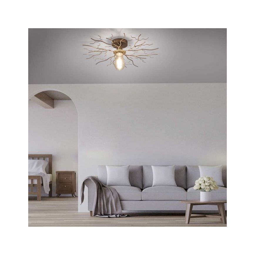 Leuchten Direkt 15638-60 - Fäst ljuskrona LIMB 1xE27/40W/230V mässing